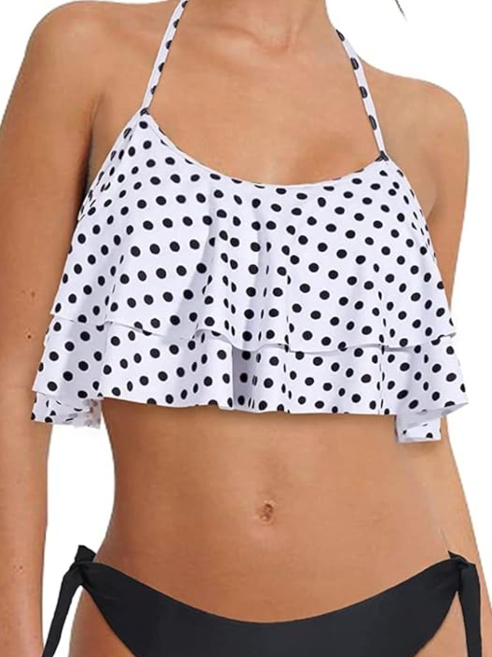Flounce Bikini Halter Top